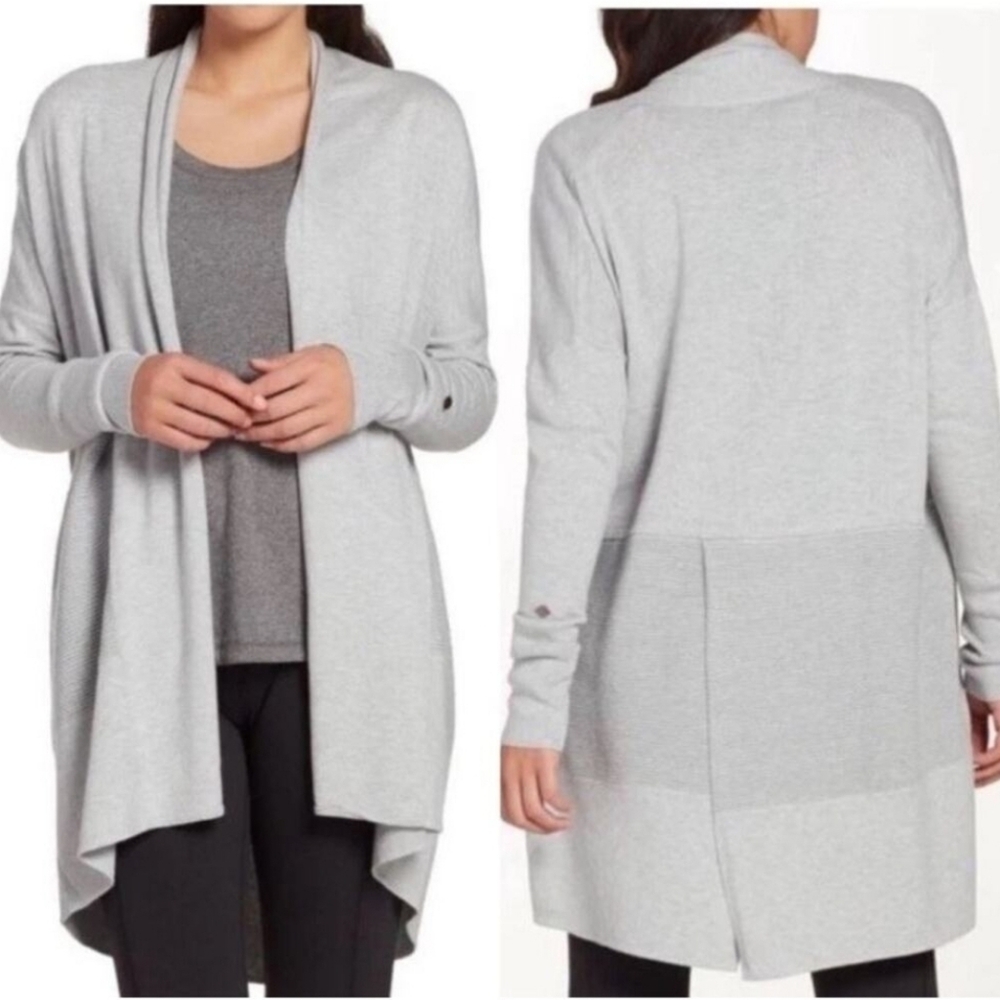 Calia by Carrie Underwood Elegant Heather Gray Women's‎ Cardigan, Size M